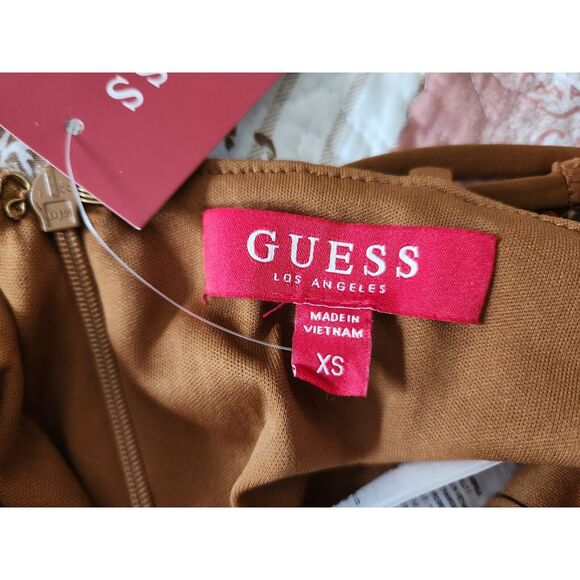 Guess Women's Sequin‎ Knit top V-Neck Spaghetti Strap Gold  Color Size XS - Picture 5 of 6